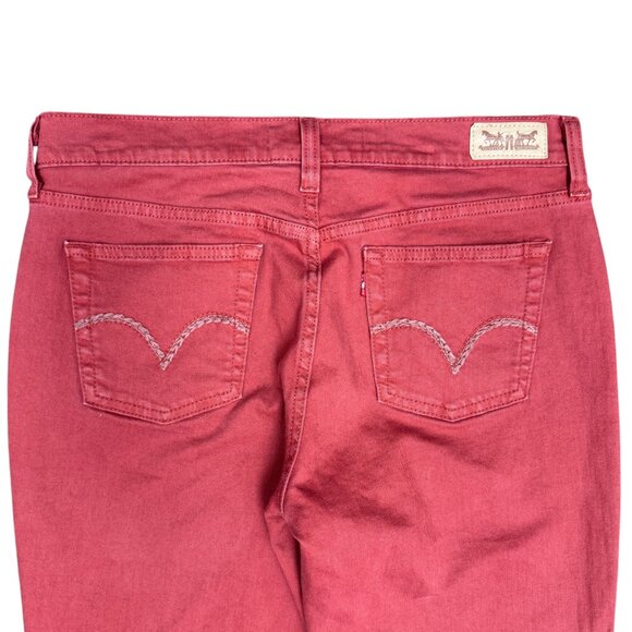 EUC Women's LEVI'S 505 Straight Leg Jeans‎ Red | Size 10 - Picture 7 of 10